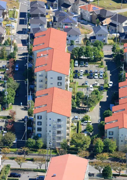 Roman, Tuscany, Reroof, Apartments, Aerial Shot